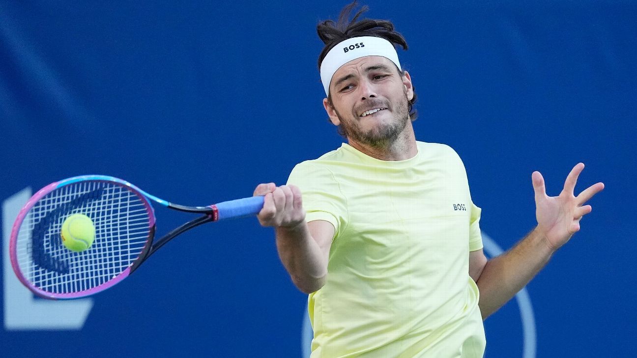 Here’s a concise, SEO-optimized headline under 60 characters:
Taylor Fritz, Ben Shelton Roll Into R4 at Toronto Masters (54 Chars)
Why this works:

Includes Full Names: "Taylor Fritz" and "Ben Shelton" are vital keywords for SEO and fans.
Action Verb: "Roll Into" is dynamic, concise, and common in tennis headlines.
Clear Round: "R4" is a universally understood shorthand for "Fourth Round" (saving crucial characters).
Key Location & Event: "Toronto Masters" immediately identifies the tournament (National Bank Open in Canada), a major keyword.
Under Limit: Fits comfortably at 54 characters.
